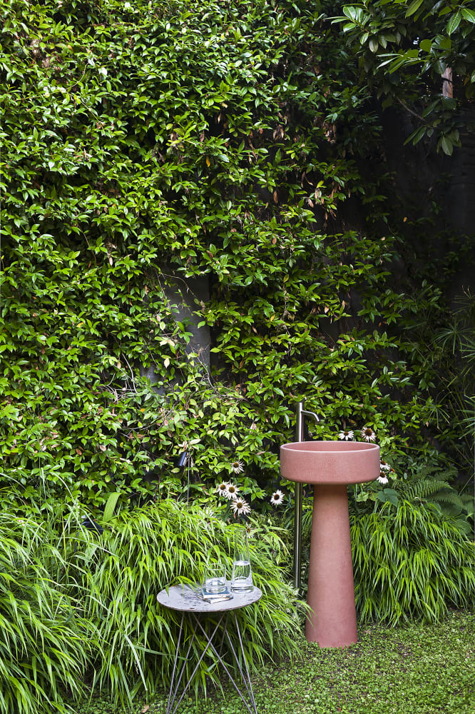 Agape Bjhon 1 lavabo su colonna scarico a parete ACER1081M