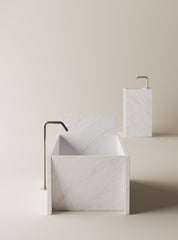 Agape Face à Face vasca da bagno freestanding  in marmo AVAS1094