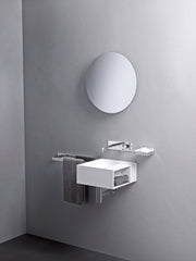 Agape Handwash lavabo sospeso senza foro con vano porta oggetti ACER09950R