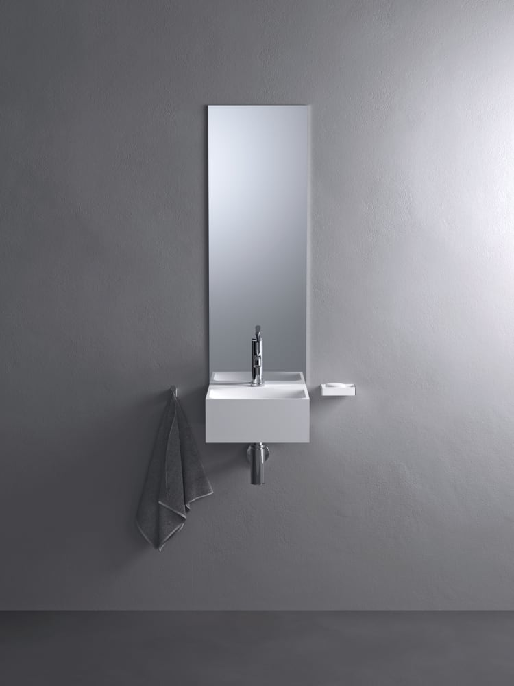 Agape Handwash lavabo sospeso monoforo con vano porta oggetti ACER09951R