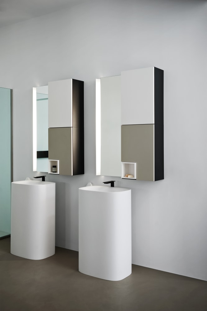 Agape Nivis lavabo freestanding scarico a parete ACER0763FM0