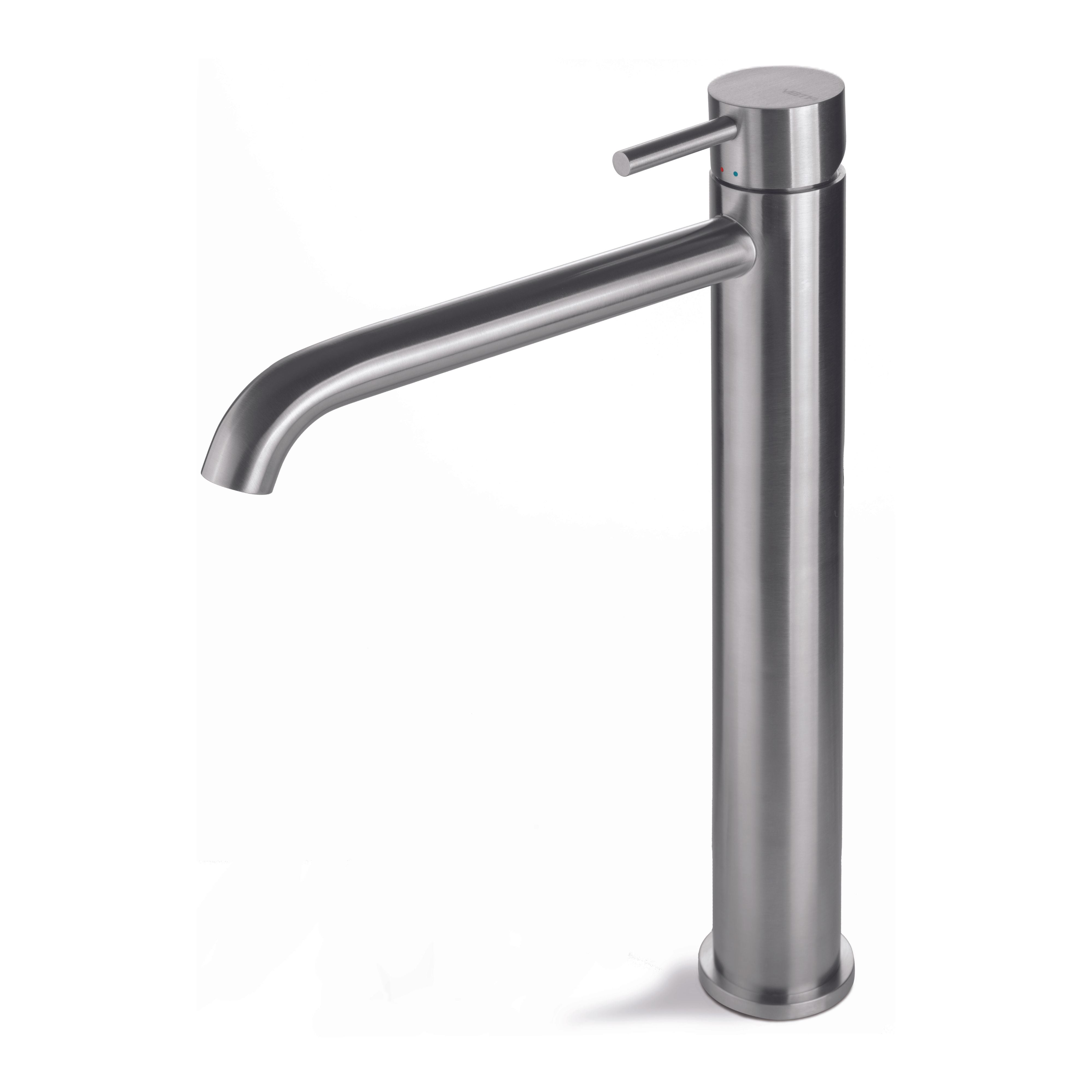 Vema Tiber Steel rubinetto lavabo alto V17021